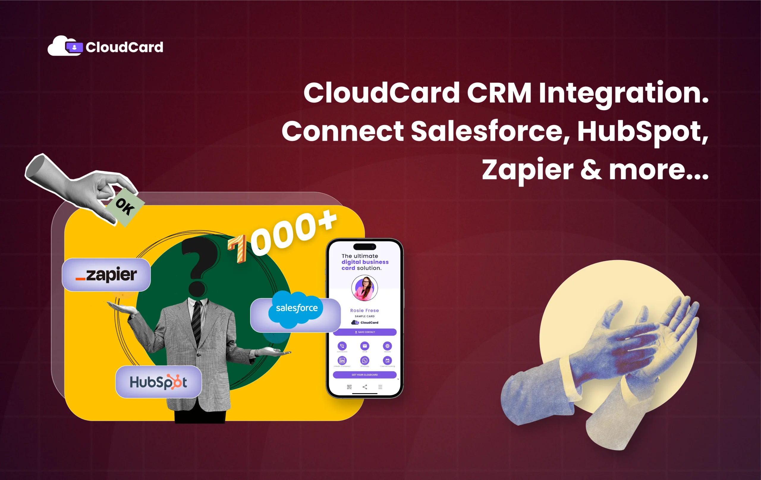 Seamless CRM Integration with CloudCard: Connect Salesforce, HubSpot, Zapier & 7,000+ Apps