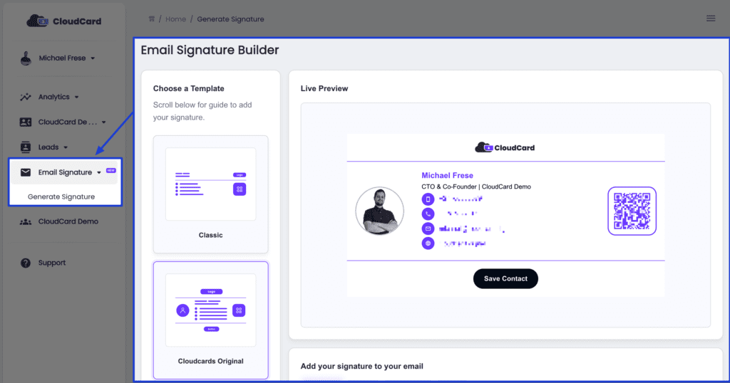 Free Email Signal generator